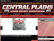 Tablet Screenshot of centralplainshockey.com